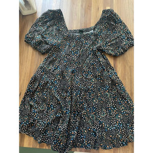 Wild Fable Black Floral Babydoll Dress